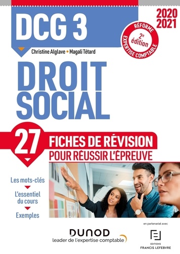 DCG 3 Droit social. Fiches de révision  Edition 2020-2021