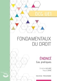 Christine Alglave et Pascal Lainé - Fondamentaux du droit UE 1 du DCG - Enoncé.