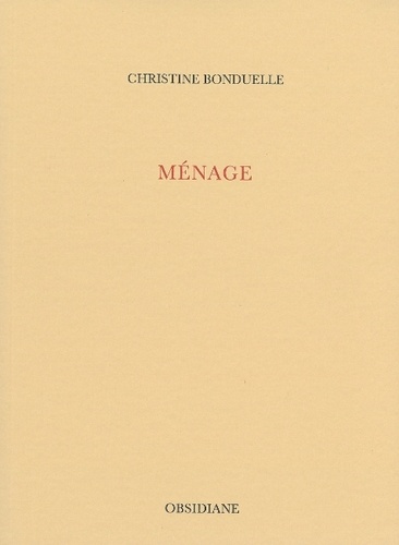 Christine Bonduelle - Ménage.