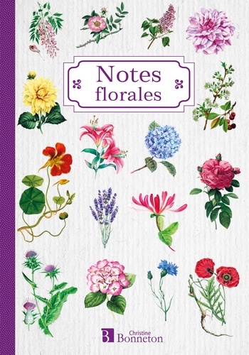 Petit carnet de notes, notes florales