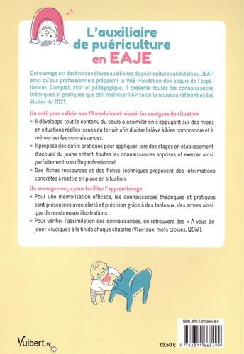 Auxiliaire de puériculture en EAJE (établissement d'accueil du jeune enfant). Préparation du DEAP et VAE