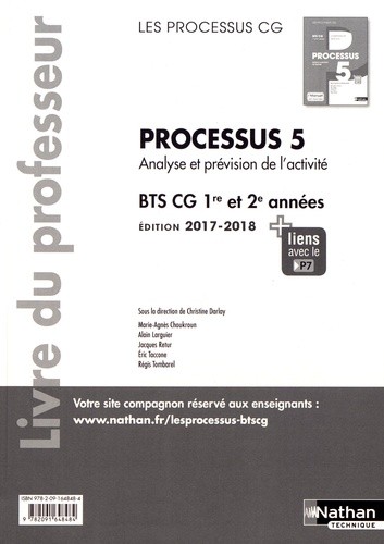 Christine Darlay - Processus 5 Analyse et prévision de l'activité BTS CG 1re et 2e années - Livre du professeur.