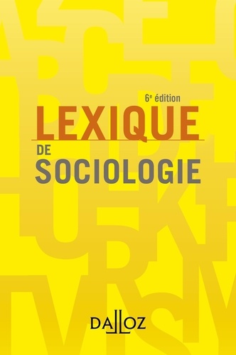 Lexique de sociologie 6e édition