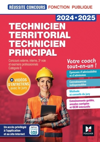 Réussite Concours - Technicien territorial/principal - Préparation complète 2024-2025