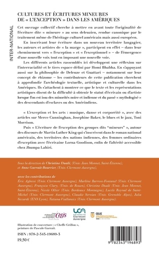 Cultures et écritures mineures de "l'exception" dans les Amériques