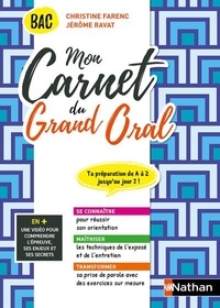 Christine Farenc et Jérôme Ravat - Mon carnet du Grand Oral.