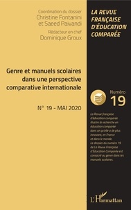 Christine Fontanini et Saeed Paivandi - Raisons, comparaisons, éducations N° 19, mai 2020 : Genre et manuels scolaires dans une perspective comparative internationale.