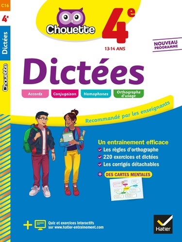 Christine Formond - Dictées 4e - cahier d'entraînement en orthographe.