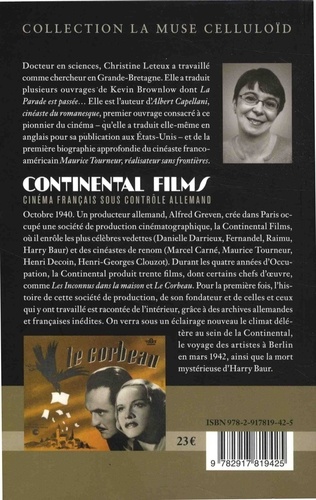 Continental Films. Cinéma français sous contrôle allemand
