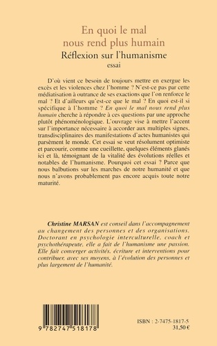 En quoi le mal nous rend plus humain.. Réflexion sur l'humanisme