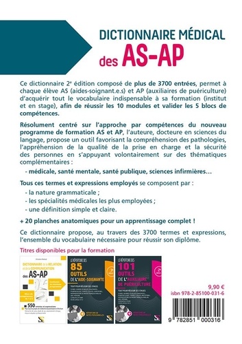 Dictionnaire médical des AS-AP 2e édition