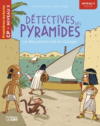 Christine Palluy et Eric Gasté - Détectives des pyramides  : Le dieu Amon est en danger - Niveau 3 fin CP.