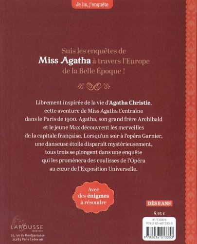 Miss Agatha Tome 2 Disparition à Paris