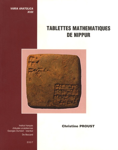 Christine Proust - Tablettes mathématiques de Nippur. 1 Cédérom