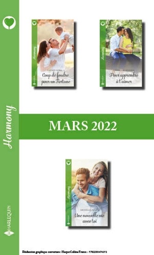 Pack mensuel Harmony - 3 romans (Mars 2022)