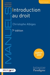 Christophe Albiges - Introduction au droit.