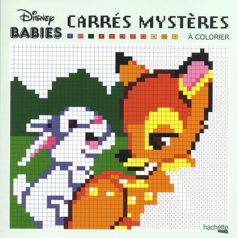Christophe-Alexis Perez - Carrés mystères à colorier Disney Babies.