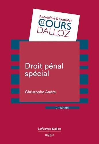 Droit pénal spécial 7e édition
