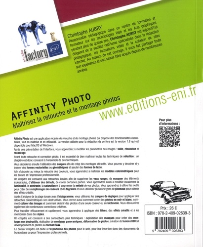 Affinity Photo. Maîtrisez la retouche et le montage photos