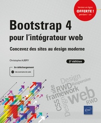 Lire un livre en ligne gratuitement sans téléchargement Bootstrap 4 pour l'intégrateur web  - Concevez des sites au design moderne par Christophe Aubry FB2 ePub PDB