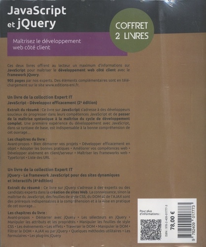 JavaScript et jQuery. Maîtrisez le développement web côté client, 2 volumes