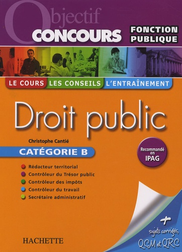 Christophe Cantié - Droit public Catégorie B.