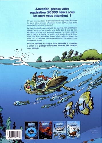 Les animaux marins en bande dessinée Tome 1 Avec un dossier bonus