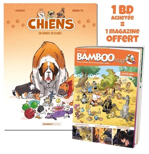 Les chiens en bande dessinée Tome 1 Avec un cahier pédagogique. Avec Bamboo Mag N° 78, juillet-août-septembre 2022 offert