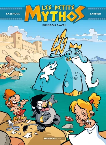 Couverture de Les petits mythos n° 4 Poséidon d'avril