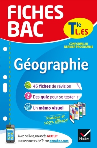 Fiches bac Géographie Tle L, ES. fiches de révision   Terminale L, ES