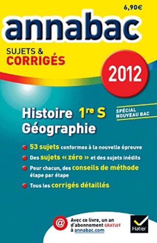 Christophe Clavel et Cécile Gintrac - Histoire-Géographie 1e S - Sujets et corrigés.
