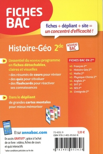 Histoire-Géographie 2de  Edition 2020