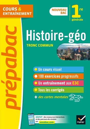 Prépabac Histoire-Géographie 1re générale. nouveau programme de Première  Edition 2019