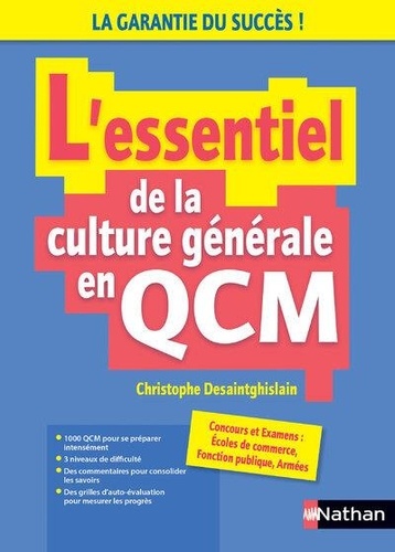 L'essentiel de la culture générale en QCM  Edition 2023-2024