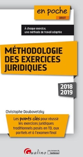Méthodologie des exercices juridiques  Edition 2018-2019
