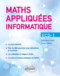 Téléchargez des livres à partir de google books gratuitement Maths appliquées Informatique ECG-1 (French Edition)
