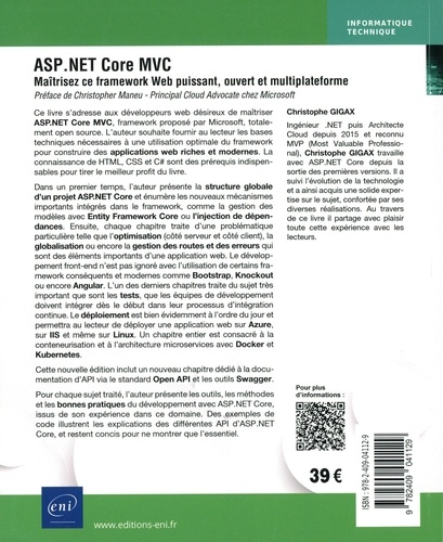 ASP.NET Core MVC. Maîtrisez ce framework web puissant, ouvert et multiplateforme 3e édition