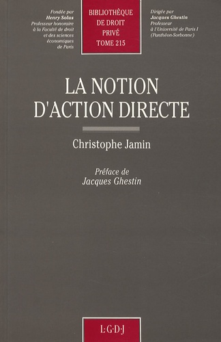 Christophe Jamin - La notion d'action directe.