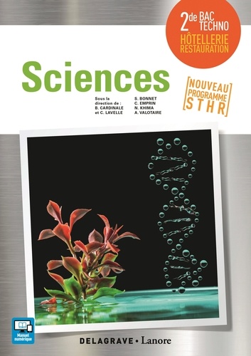 Sciences 2de bac STHR. Livre élève  Edition 2017