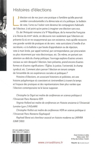 Histoires d'élections. Représentations et usage du vote de l'Antiquité à nos jours