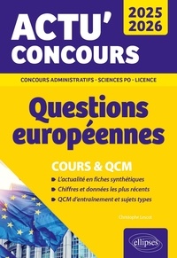 Christophe Lescot - Questions européennes 2025-2026 - Cours et QCM - 2025-2026.