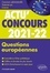 Questions européennes. Cours et QCM  Edition 2021-2022