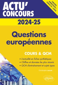 Christophe Lescot - Questions européennes - Cours et QCM.