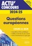 Questions européennes. Cours et QCM  Edition 2024-2025