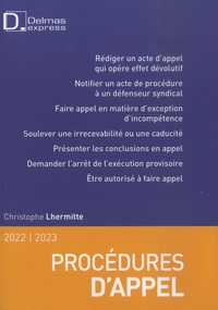 Christophe Lhermitte - Procédures d'appel.