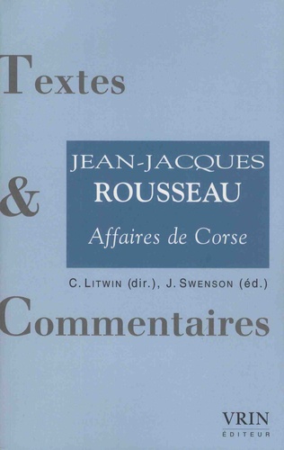 Jean-Jacques Rousseau. Affaires de Corse