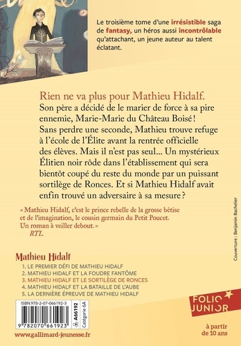 Mathieu Hidalf Tome 3 Mathieu Hidalf et le sortilège de Ronces