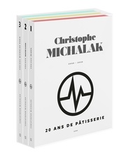 Christophe Michalak - 20 ans de pâtisserie - Coffret en 3 volumes : Epoque Plaza Athénée, Epoque Master Class, époque Michalak Paris.
