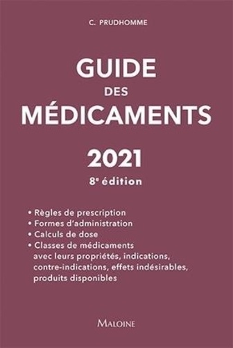 Guide des médicaments  Edition 2021