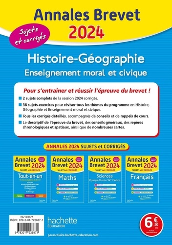 Histoire-Géographie, Enseignement moral et civique 3e  Edition 2024